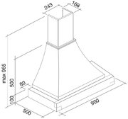 Вытяжка Falmec Ninfea Gardenia 90 (600) S орех фото 3 в Тюмени