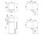 Холодильник Smeg FAB30LBL3 фото 3 в Тюмени