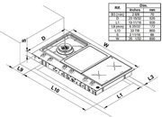 Газо-электрическая панель Bertazzoni PM36 1 IG X фото 4 в Тюмени