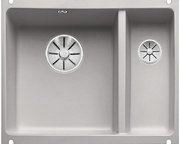 Мойка Blanco SUBLINE 350/150-U керамика отводная арматура InFino® серый алюминий фото в Тюмени