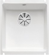 Мойка Blanco SUBLINE 375-U керамика отводная арматура InFino® глянцевый белый фото в Тюмени