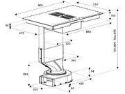 Варочная панель со встроенной вытяжкой Bertazzoni P904ICHNE фото 4 в Тюмени