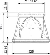 Переходник прямоугольн./круглый Фабер RRC 220х90мм фото 2 в Тюмени Переходник прямоугольн./круглый Faber RRC 220х90мм фото 2 в Тюмени