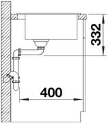 Мойка BLANCO NAYA 5 Silgranit антрацит фото 4 в Тюмени