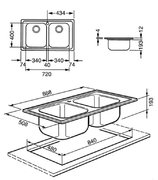Мойка Smeg LE862 фото 2 в Тюмени