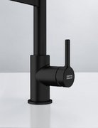 Смеситель Franke Lina Semi-pro с выдвижным шлангом черный матовый фото 3 в Тюмени