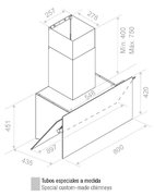 Вытяжка Pando P-730/90 CR NE+BL V. 1050 SEC PLUS фото 3 в Тюмени