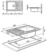 Мойка Smeg LGR861 фото 2 в Тюмени