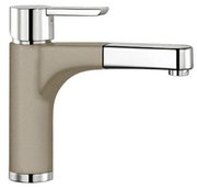 Смеситель Бланко Pylos-S chrome/Silgranit серый беж фото в Тюмени Смеситель Blanco Pylos-S chrome/Silgranit серый беж фото в Тюмени
