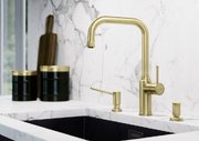Дозатор для жидкого мыла Blanco LIVIA 526698 сатиновое золото фото 2 в Тюмени