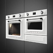 Компактный духовой шкаф с пароваркой Smeg SF4920VCB1 фото 3 в Тюмени