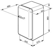 Холодильник Smeg FAB10RNE фото 4 в Тюмени