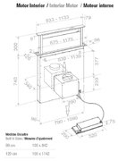 Встраиваемая в столешницу вытяжка Pando E-320/120 INOX V.2000 фото 4 в Тюмени