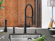 Дозатор для жидкого мыла Blanco Lato 525789 черный матовый фото 4 в Тюмени