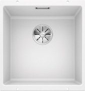 Мойка Blanco SUBLINE 400-U SILGRANIT отводная арматура InFino® белый фото в Тюмени