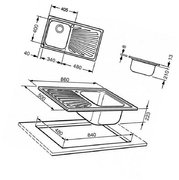Мойка Smeg SP861D фото 2 в Тюмени