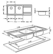Мойка Smeg LE116S фото 2 в Тюмени