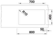 Мойка BLANCO SUBLINE 700-U Level Silgranit черный фото 4 в Тюмени