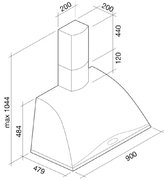 Вытяжка Falmec Ginevra Tile 90 (600) S фото 4 в Тюмени