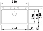 Мойка BLANCO ETAGON 8 Silgranit антрацит фото 4 в Тюмени
