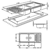 Мойка Smeg SG116D фото 2 в Тюмени