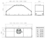 Встраиваемая вытяжка Pando GTI/810 INOX V.850 SEC фото 4 в Тюмени