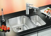 Мойка Blanco Ypsilon 550-U чаша слева, клапан-автомат нержавеющая сталь фото 2 в Тюмени