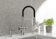 Смеситель 3-в-1 Бланко CATRIS-S Flexo Filter 526707 матовый черный фото 2 в Тюмени Смеситель 3-в-1 Blanco CATRIS-S Flexo Filter 526707 матовый черный фото 2 в Тюмени