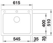 Мойка BLANCO NAYA 6 Silgranit антрацит фото 2 в Тюмени