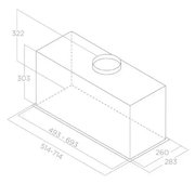 Встраиваемая вытяжка Elica LANE SENSOR BL MAT/A/72 старая версия фото 2 в Тюмени