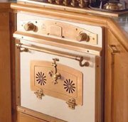 Духовой шкаф Restart ELF060g Burgundy фото 2 в Тюмени