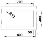 Мойка Blanco ROTAN 700-U Silgranit кофе фото 4 в Тюмени