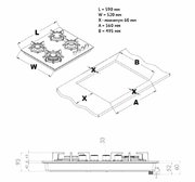 Газовая варочная панель Korting HGG 6420 CN фото 4 в Тюмени