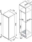 Встраиваемый однокамерный холодильник De Dietrich DRS 635 JE фото 2 в Тюмени