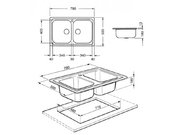 Мойка Smeg SP792N фото 4 в Тюмени