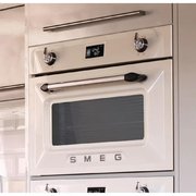 Компактный духовой шкаф с пароваркой Smeg SF4920VCP фото 2 в Тюмени