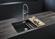 Мойка Blanco Etagon 700-U Silgranit черный клапан-автомат InFino 525891 фото 4 в Тюмени