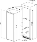 Встраиваемая морозильная камера Smeg S8F174NE фото 4 в Тюмени