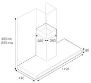 Вытяжка Bertazzoni KG120CONXA фото 4 в Тюмени
