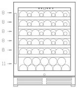 Винный шкаф Climadiff CLE51 фото 4 в Тюмени