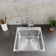 Мойка BLANCO SOLIS 400-IF/A нержавеющая сталь, клапан-автомат фото 2 в Тюмени