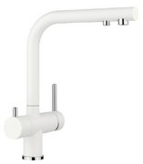 Смеситель Бланко FONTAS II 525141 Silgranit белый фото в Тюмени Смеситель Blanco FONTAS II 525141 Silgranit белый фото в Тюмени