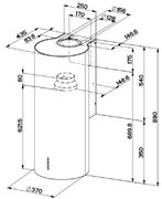 Вытяжка Faber CYLINDRA PLUS WH GLOSS A37 фото 4 в Тюмени