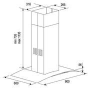 Вытяжка Kuppersberg Kaminox IS X 1HHM фото 2 в Тюмени