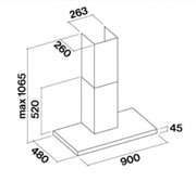 Вытяжка Falmec Luce 90 Glass White wall фото 2 в Тюмени