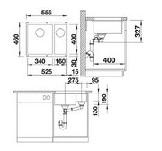 Мойка Blanco ROTAN 340/160-U Silgranit черный фото 3 в Тюмени