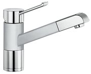 Смеситель Бланко Zenos-S chrome/Silgranit белый фото в Тюмени Смеситель Blanco Zenos-S chrome/Silgranit белый фото в Тюмени