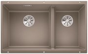 Мойка Blanco SUBLINE 430/270-U с отводной арматурой InFino® серый беж Мойка Blanco SUBLINE 430/270-U с отводной арматурой InFino® серый беж