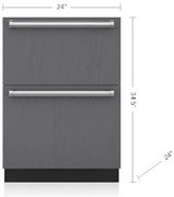 Встраиваемый морозильник SUB-ZERO ID24FI фото в Тюмени