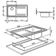 Мойка Smeg LE861S фото 3 в Тюмени